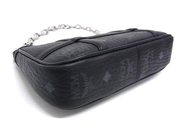 ■新品■未使用■ MCM エムシーエム モノグラム ヴィセトス柄 レザー 2WAY クロスボディ ハンドバッグ ショルダー ブラック系 AV0963_5