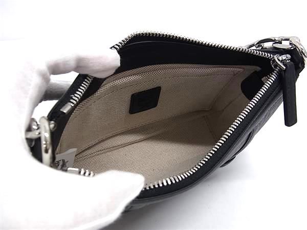 ■新品■未使用■ MCM エムシーエム モノグラム ヴィセトス柄 レザー 2WAY クロスボディ ハンドバッグ ショルダー ブラック系 AV0963_6