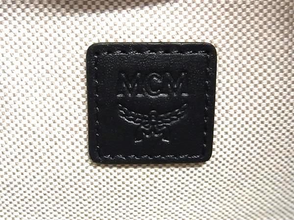 ■新品■未使用■ MCM エムシーエム モノグラム ヴィセトス柄 レザー 2WAY クロスボディ ハンドバッグ ショルダー ブラック系 AV0963_7