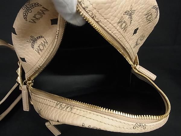 □新品同様□ MCM エムシーエム モノグラム ヴィセトス柄 レザー