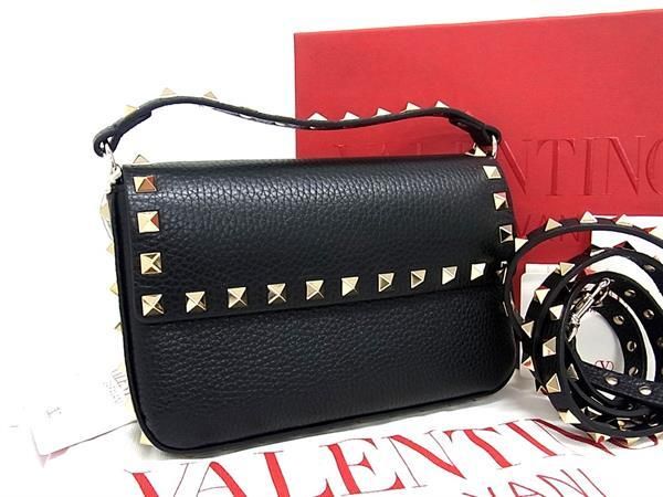 ■新品■未使用■ VALENTINO GARAVANI ヴァレンティノ ガラヴァーニ ロックスタッズ レザー 2WAY ショルダー ハンドバッグ  AV4984