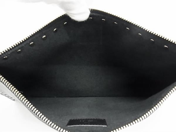 ■新品同様■ VALENTINO GARAVANI ヴァレンティノ ガラヴァーニ ロックスタッズ レザー クラッチバッグ マルチケース ブラック系 AV5027_5