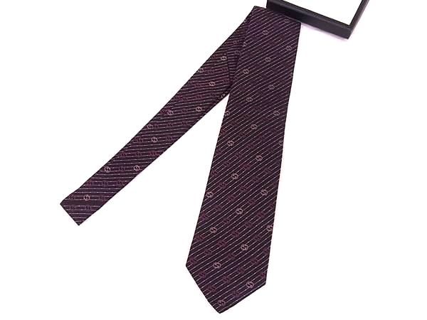 ■新品■未使用■ GUCCI グッチ シルク100% ネクタイ 紳士 ビジネス メンズ ブラウン系×ピンク系 AV8835