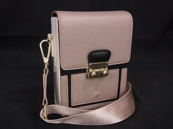 ■新品同様■ Samantha Vega サマンサベガ レザー ショルダーバッグ クロスボディ ポシェット レディース ブラウン系 AW5388