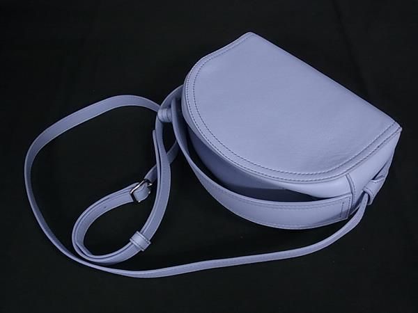 ■新品同様■ J＆M DAVIDSON ジェイアンドエムデヴィッドソン レザー 2WAY ハンドバッグ ショルダー クロスボディ ライトブルー系 AW5413_4