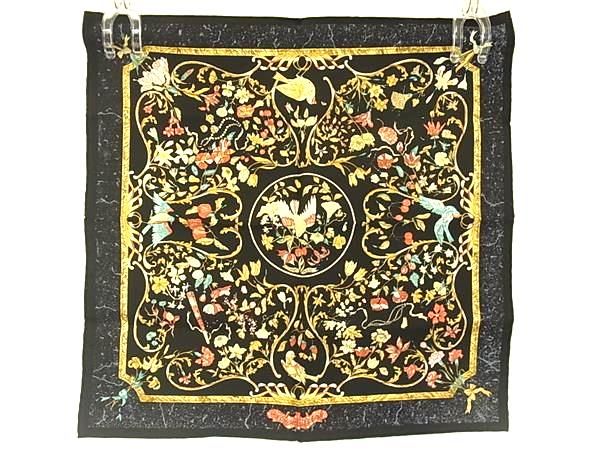 ■新品■未使用■ HERMES エルメス Pierres d’Orient et d’Occident カレ45 プチカレ ガヴロッシュ シルク スカーフ ブラック系 AW5430 25,600円