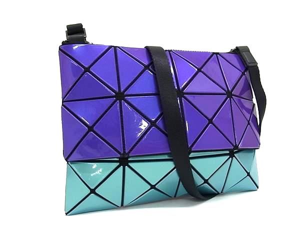BAO BAO ISSEY MIYAKE◆ショルダーバッグ/PVC/BLU/総柄/BB04-AG173