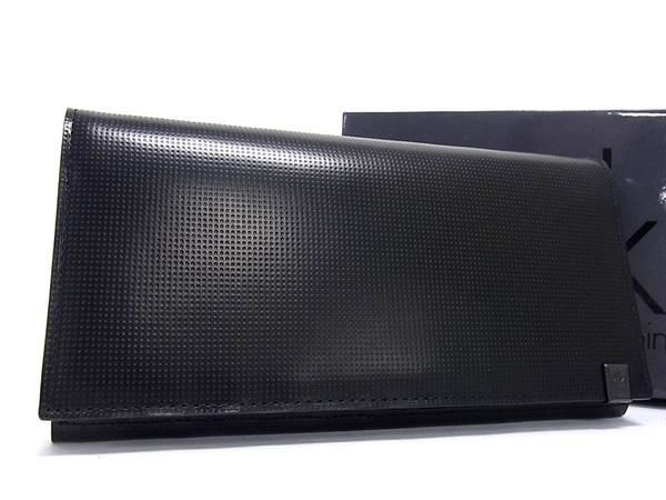 ■新品■未使用■   カルバンクライン レザー 二つ折り 長財布 ウォレット 小銭入れ 札入れ メンズ ブラック系 AX8013