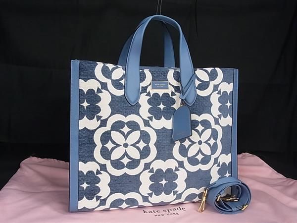 ■新品■未使用■ kate spade ケイトスペード K9959 マンハッタン スペードフラワー シェニール 2WAY ハンドバッグ ショルダー AY1175