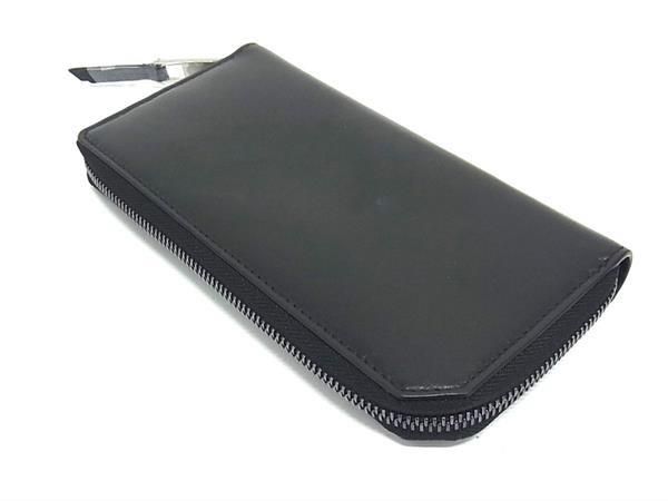 ■新品■未使用■ JIMMY CHOO ジミーチュウ カーナビー レザー ラウンドファスナー 長財布 ウォレット ブラック系 AY8437_1