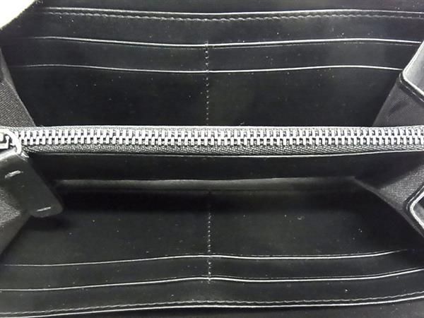 ■新品■未使用■ JIMMY CHOO ジミーチュウ カーナビー レザー ラウンドファスナー 長財布 ウォレット ブラック系 AY8437_2
