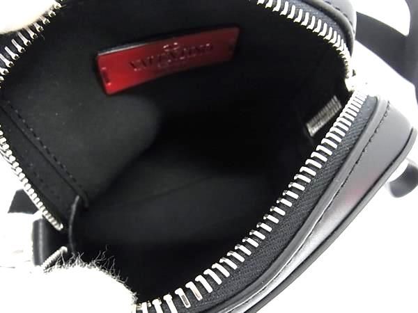 希少 新品同様 ヴァレンティノ ショルダーウォレット ブラック レザー 男女兼用 □新品同様□VALENTINO GARAVANI ヴァレンティノ ガラヴァーニ レザー