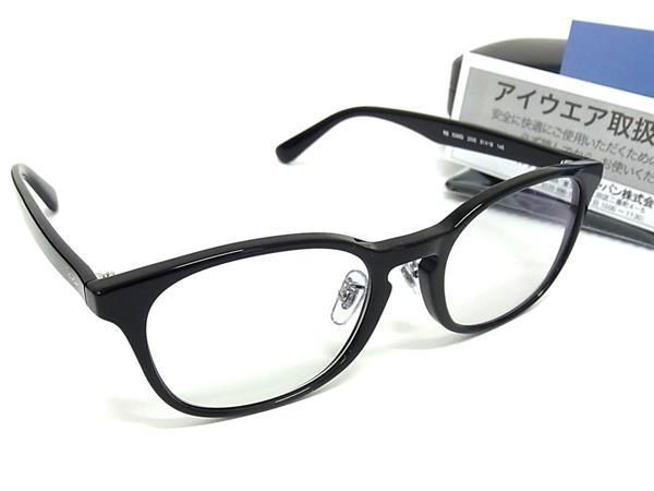■新品同様■ Ray-Ban レイバン RB5386D 2000 51□19 度入り メガネ 眼鏡 メンズ レディース ブラック系 AZ4173