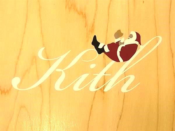 ■新品■未使用■ KITH キス スターゲイザー ウッド サンタクロース スケートボード デッキ グレー系×マルチカラー AZ4196_4