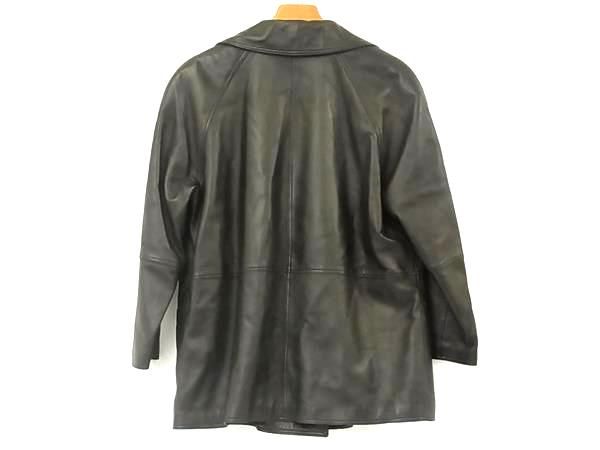 ■美品■ GIANNI VERSACE ジャンニ ヴェルサーチ レザー ジャケット アウター 洋服 レディース メンズ ブラック系 AZ6527 □美品□ GIANNI VERSACE ジャンニ ヴェルサーチ レザー ジャケット