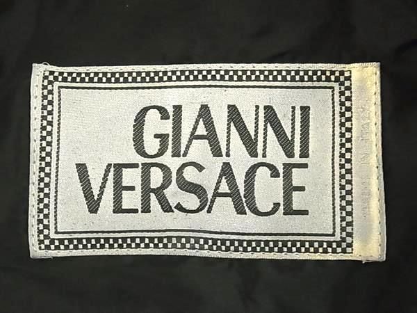 ■美品■ GIANNI VERSACE ジャンニ ヴェルサーチ レザー ジャケット アウター 洋服 レディース メンズ ブラック系 AZ6527 □美品□ GIANNI VERSACE ジャンニ ヴェルサーチ レザー ジャケット