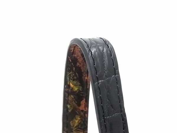 ■極上■本物■新品 未使用■ マットクロコダイル ニロティカス ヘンローン社 ウォレットバッグ ショルダー ブラック系 AZ8555_1