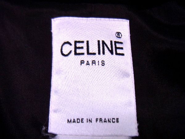 ■極美品■ CELINE セリーヌ ダブル ジャケット 上着 アウター 洋服 レディース ブラック系 BC8689_3