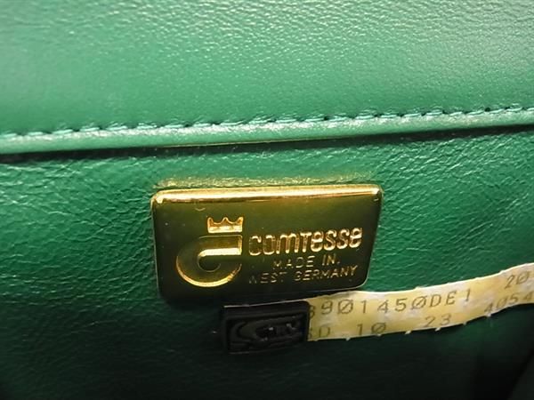 ■極上■本物■極美品■ COMTESSE コンテス リザード クロスボディ ショルダーバッグ レディース グリーン系 BF5287_7