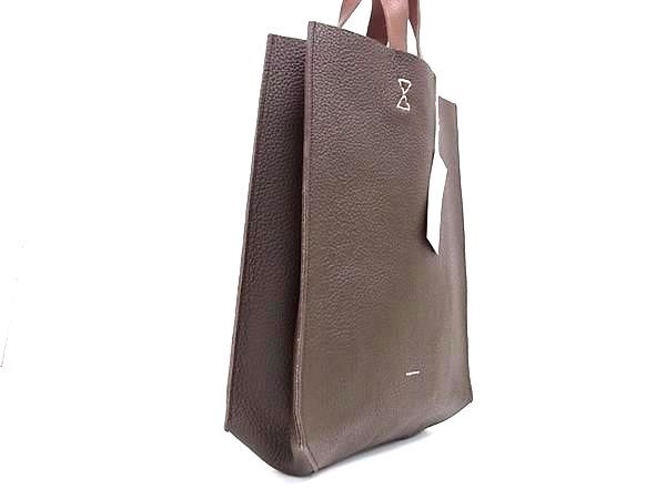 ■新品■未使用■ Hender Scheme エンダースキーマ paper bag レザー ハンドバッグ トートバッグ メンズ レディース ブラウン系 BF6813_1