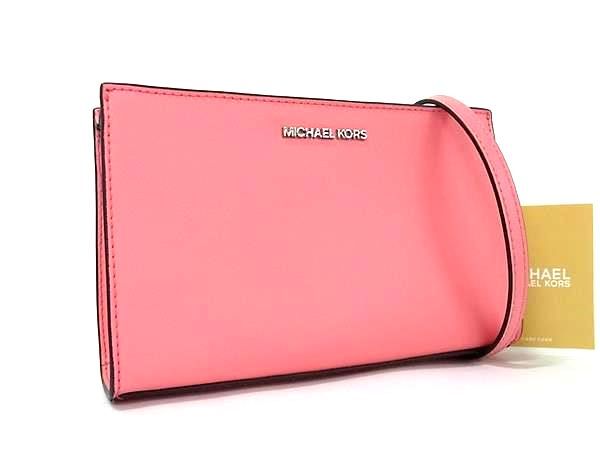 ■新品■未使用■ MICHAEL KORS マイケルコース レザー クロスボディ ショルダーバッグ 斜めがけ レディース ピンク系 BF8668