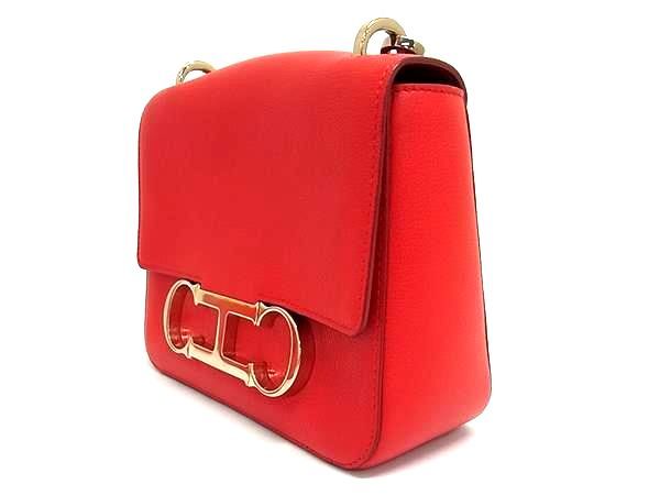 ■新品■未使用■ Carolina Herrera キャロライナ ヘレラ レザー 2WAY ショルダーバッグ ハンドバッグ レディース レッド系 BG9910_2