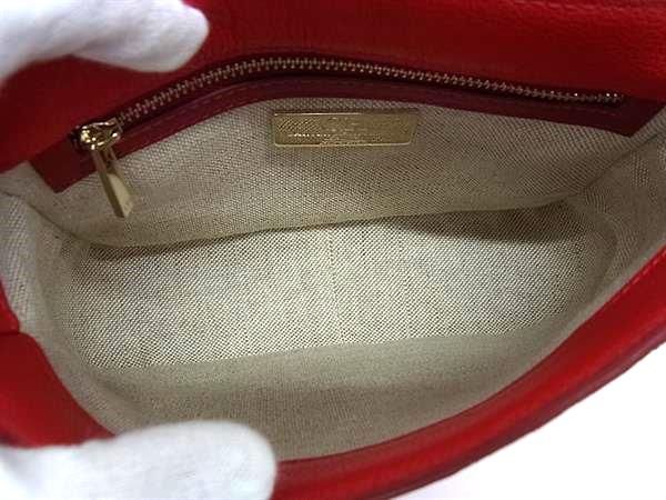 ■新品■未使用■ Carolina Herrera キャロライナ ヘレラ レザー 2WAY ショルダーバッグ ハンドバッグ レディース レッド系 BG9910_7