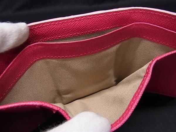 ■極上■本物■新品■未使用■ COCOCELUX GOLD ココセリュックスゴールド クロコダイル×パイソン 三つ折り 財布 ピンク系 BI0440_4