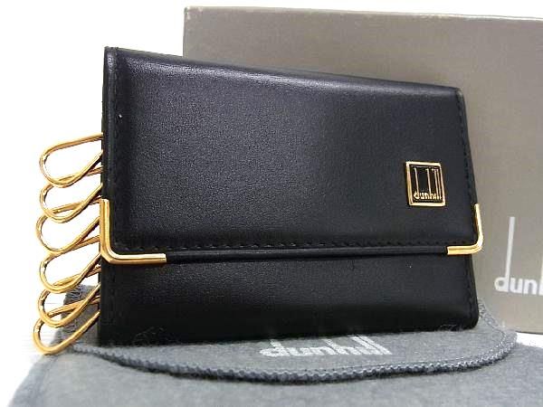 ■新品■未使用■ dunhill ダンヒル レザー 6連 キーケース 鍵入れ メンズ ブラック系 BI1651
