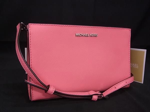 ■新品■未使用■ MICHAEL KORS マイケルコース PVC ショルダーバッグ クロスボディ レディース ピンク系 BI1658