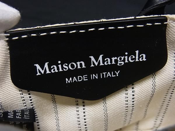 ■新品■未使用■ Maison Margiela メゾン マルジェラ セルロース×レザー バッグモチーフ キーホルダー チャーム ベージュ系 BJ1074_4