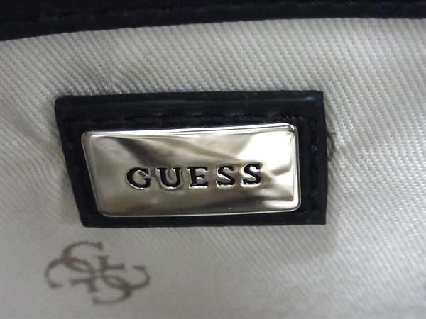 ■新品同様■ GUESS ゲス PVC 総柄 リュックサック バックパック デイパック レディース ブラック系 BJ7840_5