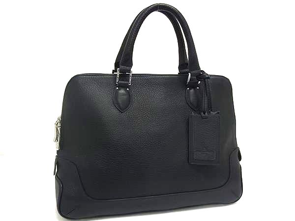 PELLE MORBIDAビジネスバッグ ネイビー PELLE MORBIDA】ネイビーレザー ビジネスバッグ