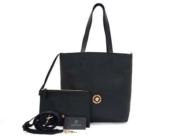 ■新品■未使用■ VERSACE ヴェルサーチ メデューサ レザー 2WAY ショルダーバッグ トートバッグ レディース ブラウン系 BJ8335
