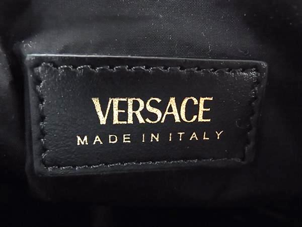 ■新品■未使用■ VERSACE ヴェルサーチ メデューサ ナイロン 巾着型 リュックサック バックパック レディース ブラック系 BJ8342