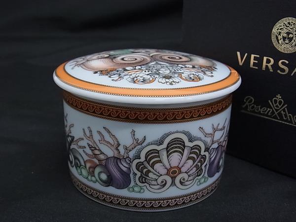 ■新品■未使用■ VERSACE ヴェルサーチ ローゼンタール LES ETOILES DE LA MER マルチケース ホワイト系×マルチカラー BJ8371