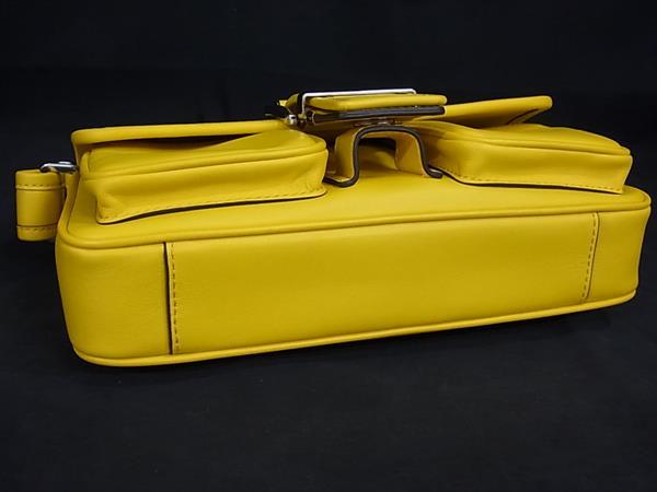 ■新品同様■ MICHAEL KORS マイケルコース レザー ワンハンドル ショルダーバッグ ハンドバッグ 肩掛けかばん イエロー系 BJ9407_5