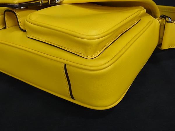 ■新品同様■ MICHAEL KORS マイケルコース レザー ワンハンドル ショルダーバッグ ハンドバッグ 肩掛けかばん イエロー系 BJ9407_6