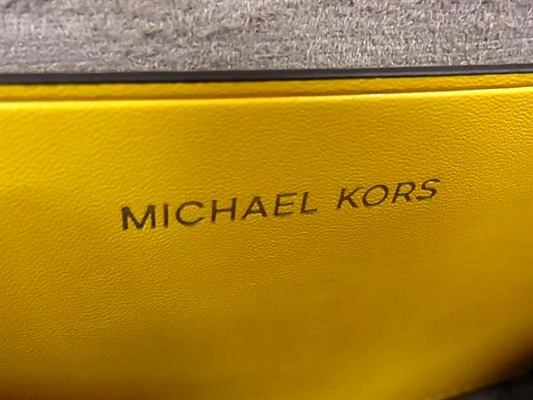 ■新品同様■ MICHAEL KORS マイケルコース レザー ワンハンドル ショルダーバッグ ハンドバッグ 肩掛けかばん イエロー系 BJ9407_8