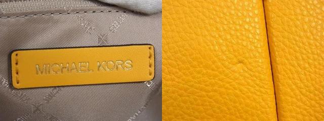 ■新品■未使用■ MICHAEL KORS マイケルコース レザー トートバッグ 肩掛けかばん レディース イエロー系×ブラウン系 BJ9416_9