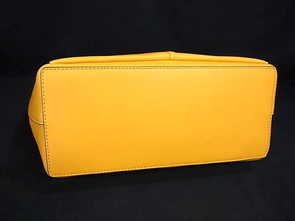 ■新品■未使用■ MICHAEL KORS マイケルコース レザー トートバッグ 肩掛けかばん レディース イエロー系×ブラウン系 BJ9416_5