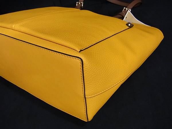 ■新品■未使用■ MICHAEL KORS マイケルコース レザー トートバッグ 肩掛けかばん レディース イエロー系×ブラウン系 BJ9416_6