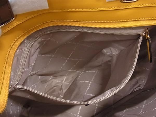 ■新品■未使用■ MICHAEL KORS マイケルコース レザー トートバッグ 肩掛けかばん レディース イエロー系×ブラウン系 BJ9416_8