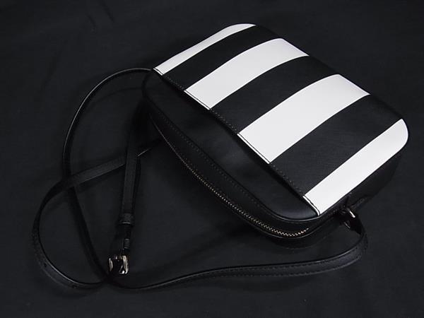 ■新品■未使用■ MICHAEL KORS マイケルコース レザー ショルダーバッグ 肩掛け 斜め掛けかばん ブラック系×アイボリー系 BJ9421_4