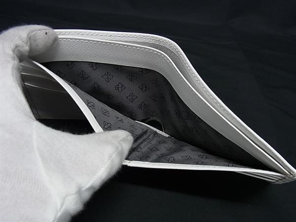 ■極美品■ ETTINGER エッティンガー レザー 二つ折り 財布 ウォレット 札入れ メンズ レディース ホワイト系 BK5053_3