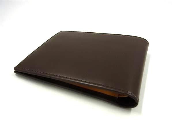 ■極美品■ ETTINGER エッティンガー レザー 二つ折り 財布 ウォレット メンズ ブラウン系 BK5057_1