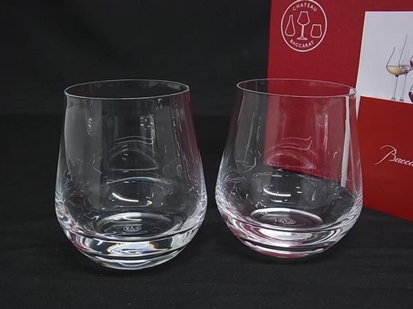 ■新品同様■ Baccarat バカラ シャトーバカラ クリスタルガラス グラス タンブラー 食器 2客セット クリア BK5424