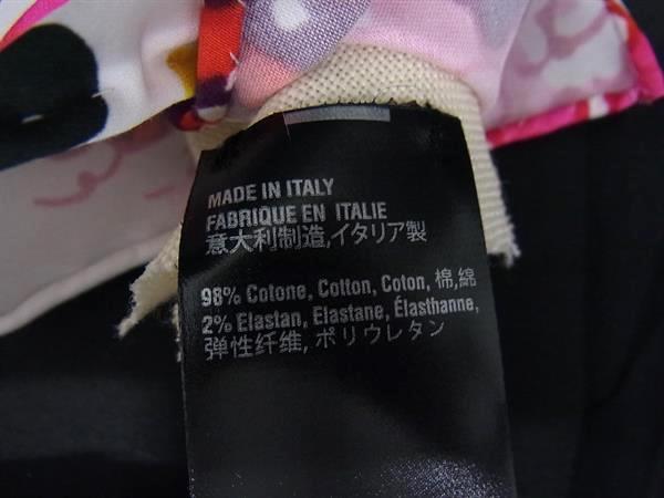 ■新品同様■ DSQUARED2 ディースクエアード コットン98％×ポリウレタン×2％ ネクタイ メンズ ホワイト系×マルチカラー BK8170