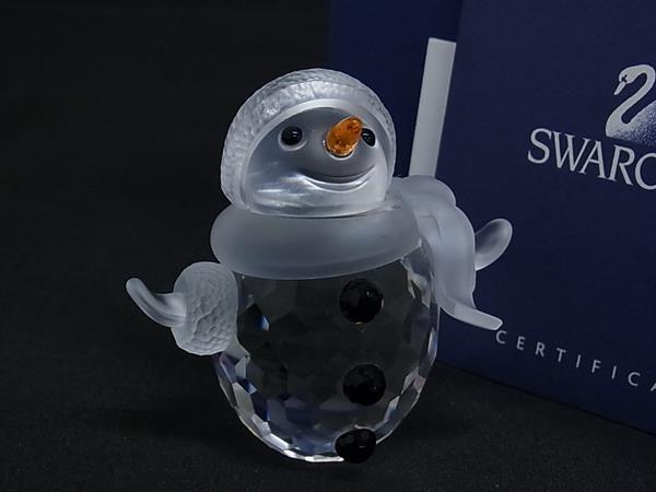■新品■未使用■ SWAROVSKI スワロフスキー 250229 スノーマン クリスタル オブジェ 置物 インテリア クリア BK9140