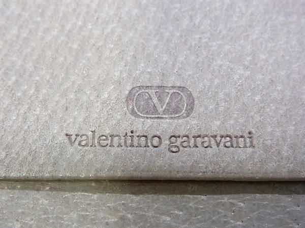■極美品■ VALENTINO GARAVANI ヴァレンティノ ガラヴァーニ レザー がま口 二つ折り 長財布 ウォレット ベージュ系 BL3529